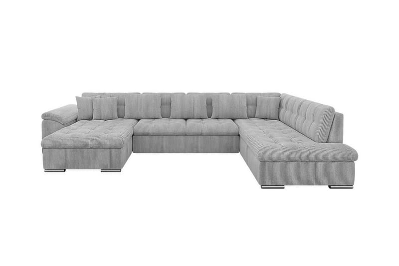 Sakri 5-sits Hörnbäddsoffa NO_BRAND Light grey/Dark grey - Möbler - Soffa - Bäddsoffa - Bäddsoffa divan