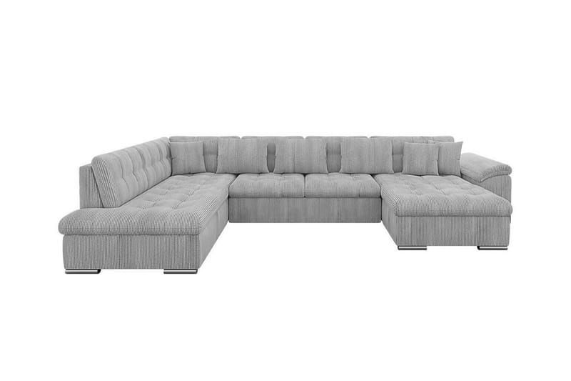 Sakri 5-sits Hörnbäddsoffa NO_BRAND Light grey/Dark grey - Möbler - Soffa - Bäddsoffa - Bäddsoffa divan