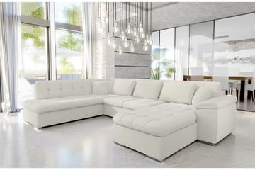 Sakri 5-sits Hörnbäddsoffa NO_BRAND White - Möbler - Soffa - Bäddsoffa - Bäddsoffa divan