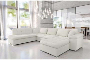 Sakri 5-sits Hörnbäddsoffa NO_BRAND White - Möbler - Soffa - Bäddsoffa - Bäddsoffa divan