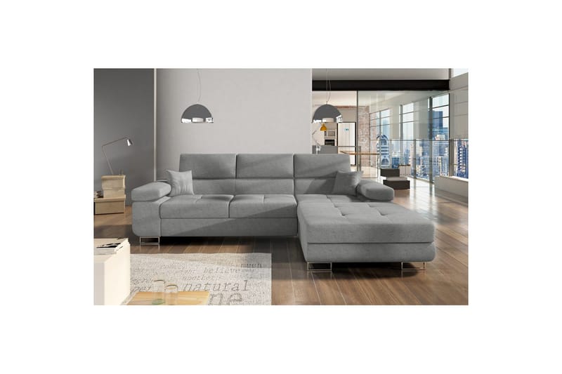 Sektionssoffa Eltap Armando 289x85x203 cm, Gusto 88, Grå, Höger