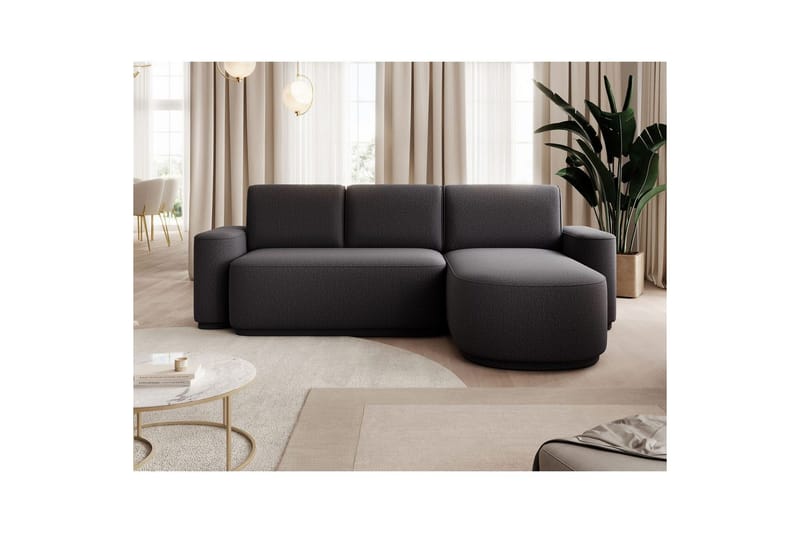 Sektionssoffa Eltap Aurumm 285x92x180 cm - Enjoy 05, Mörkgrå, Höger - Möbler - Soffa - Bäddsoffa - Bäddsoffa divan