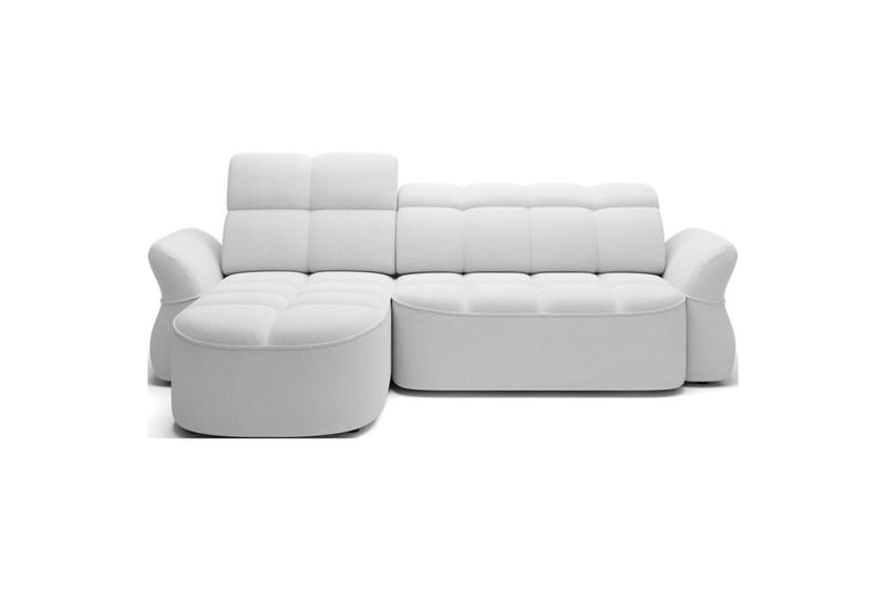 Sektionssoffa Eltap Beneth 301x115x185 cm, Paolli 01 Vit, Vänster