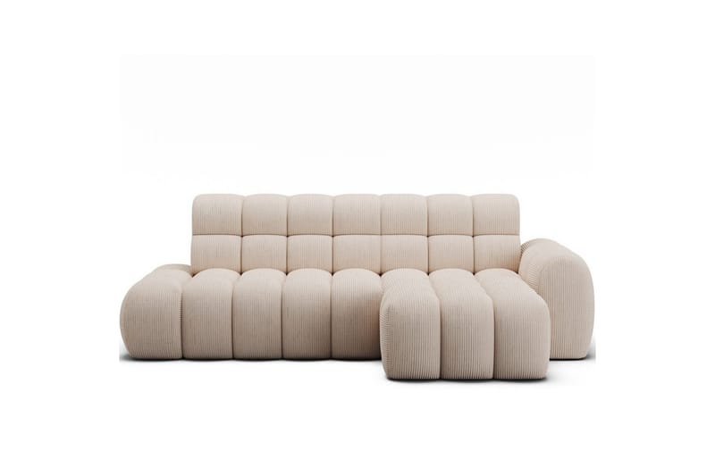 Sektionssoffa Eltap Ceedro 283x165x98 cm, Jarell 20, Beige, Höger