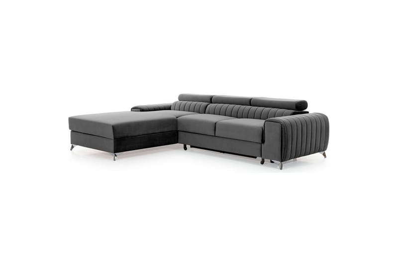 Sektionssoffa Eltap Grayson 278x205x92 cm - Nube 4, Ljusgrå, Vänster - Möbler - Soffa - Bäddsoffa - Bäddsoffa divan