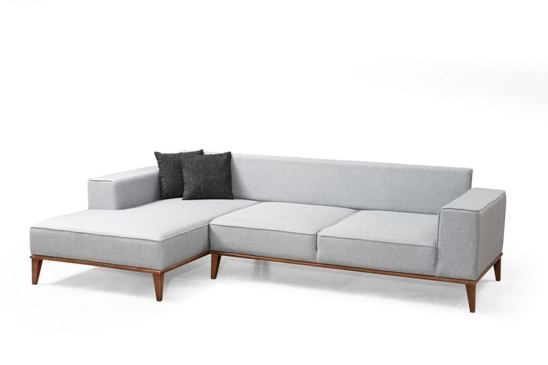 Shallo Bäddsoffa med Divan Vänster - Grå - Möbler - Soffa - Bäddsoffa - Bäddsoffa divan
