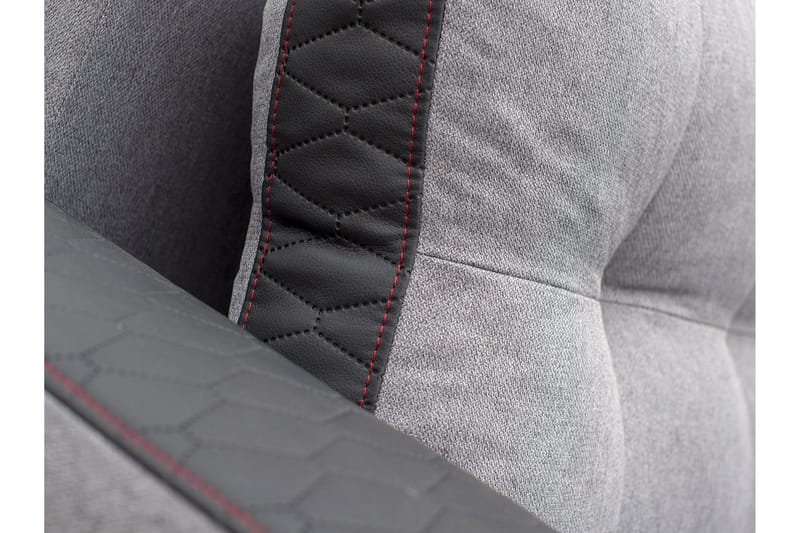 Sydney Divanbäddsoffa 238x140x88 cm LED-belysning - Grå - Möbler - Soffa - Bäddsoffa - Bäddsoffa divan