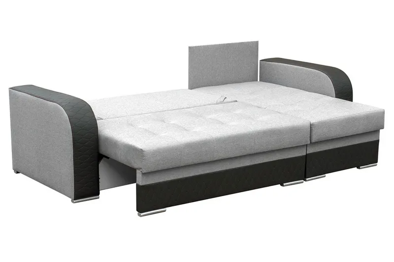 Sydney Divanbäddsoffa 238x140x88 cm LED-belysning - Grå - Möbler - Soffa - Bäddsoffa - Bäddsoffa divan