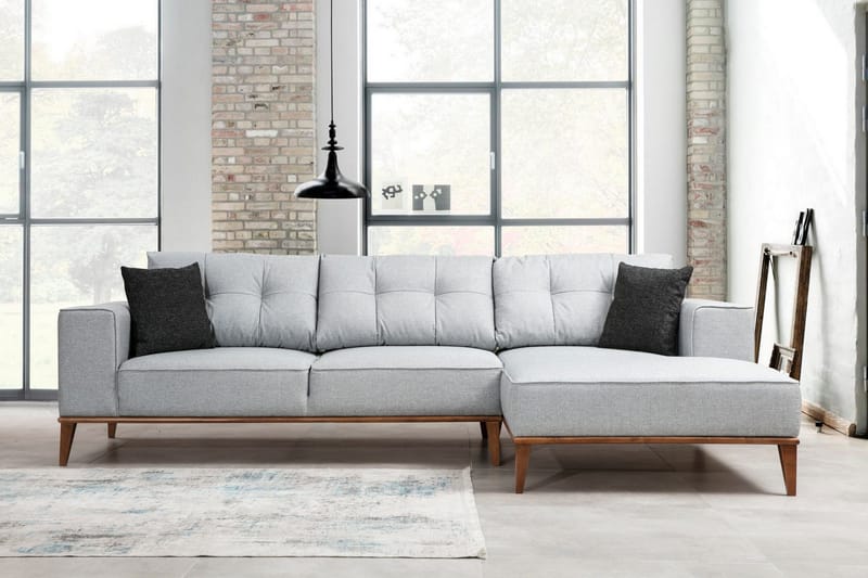 Thrill Bäddsoffa med Divan Höger - Grå - Möbler - Soffa - Bäddsoffa - Bäddsoffa divan