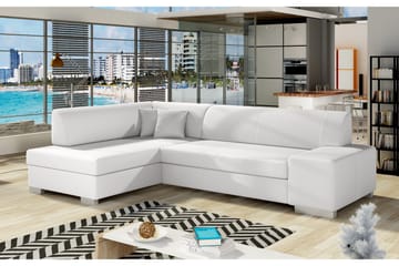 Tietaz Bäddsoffa med Divan - Vit - Möbler - Soffa - Bäddsoffa - Bäddsoffa divan