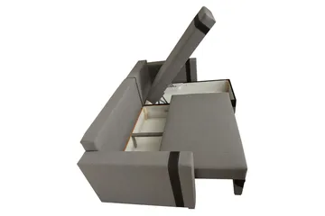 Trendy Divanbäddsoffa 235x155x82 cm - Grå - Möbler - Soffa - Bäddsoffa - Bäddsoffa divan