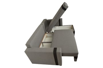 Trendy Divanbäddsoffa 235x155x82 cm - Grå - Möbler - Soffa - Bäddsoffa - Bäddsoffa divan