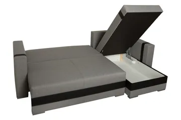 Trendy Divanbäddsoffa 235x155x82 cm - Grå - Möbler - Soffa - Bäddsoffa - Bäddsoffa divan