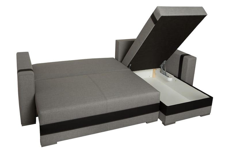 Trendy Divanbäddsoffa 235x155x82 cm - Grå - Möbler - Soffa - Bäddsoffa - Bäddsoffa divan