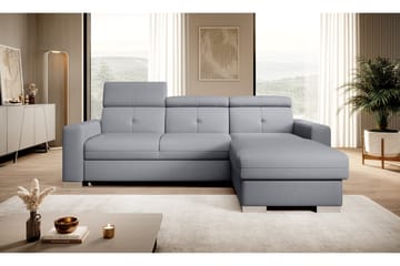 Trent Bäddsoffa m. Divan med Förvaring 3-sits - Grå - Möbler - Soffa - Bäddsoffa - Bäddsoffa divan