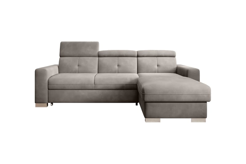 Trent Bäddsoffa m. Divan med Förvaring 3-sits, Grå