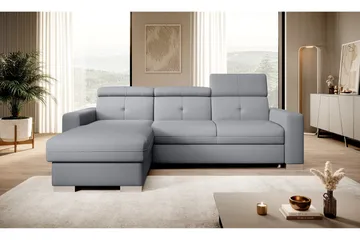 Trent Bäddsoffa m. Divan med Förvaring 3-sits - Grå - Möbler - Soffa - Bäddsoffa - Bäddsoffa divan