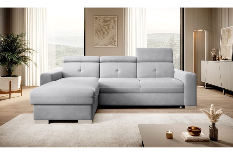 Trent Bäddsoffa m. Divan med Förvaring 3-sits - Grå - Möbler - Soffa - Bäddsoffa - Bäddsoffa divan