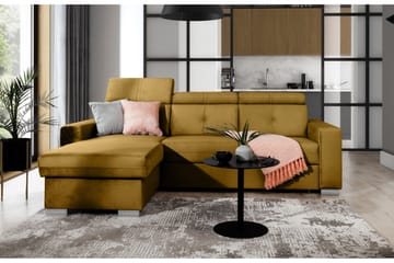 Trent Bäddsoffa m. Divan med Förvaring 3-sits - Gul - Möbler - Soffa - Bäddsoffa - Bäddsoffa divan