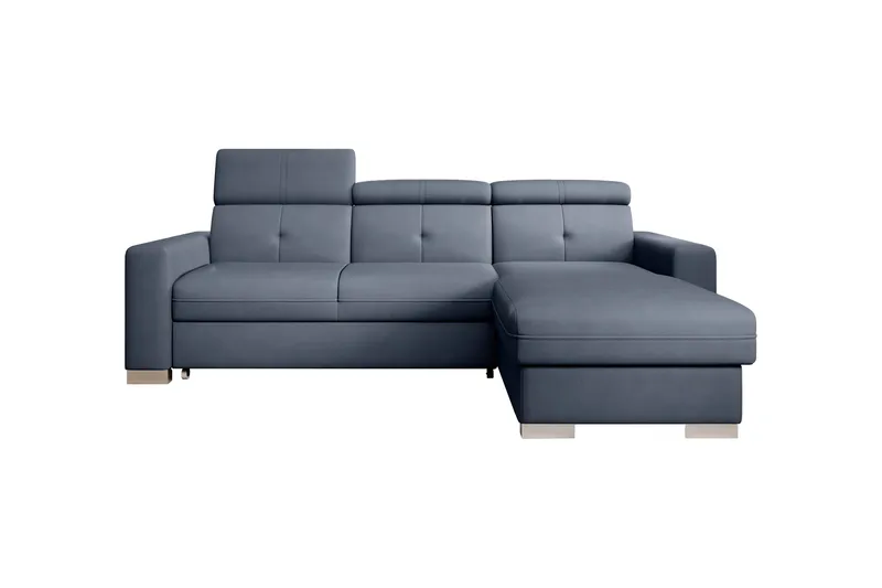 Trent Bäddsoffa m. Divan med Förvaring 3-sits, Mörkblå