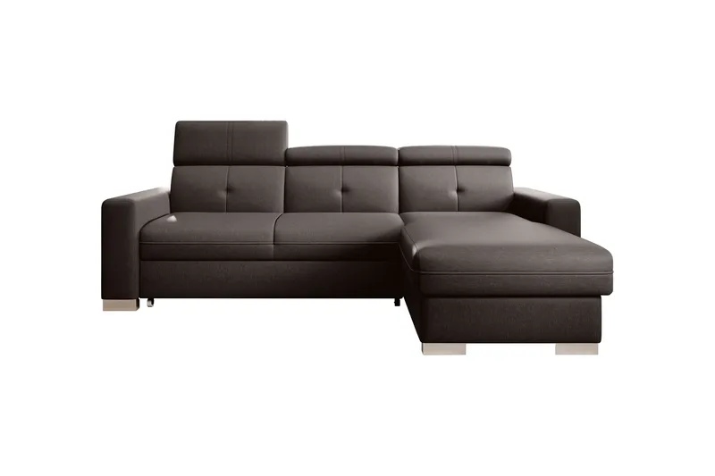 Trent Bäddsoffa m. Divan med Förvaring 3-sits - Mörkbrun - Möbler - Soffa - Bäddsoffa - Bäddsoffa divan