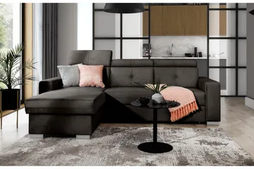 Trent Bäddsoffa m. Divan med Förvaring 3-sits - Mörkbrun - Möbler - Soffa - Bäddsoffa - Bäddsoffa divan