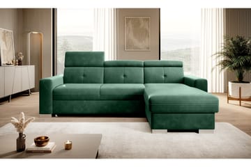 Trent Bäddsoffa m. Divan med Förvaring 3-sits - Mörkgrön - Möbler - Soffa - Bäddsoffa - Bäddsoffa divan