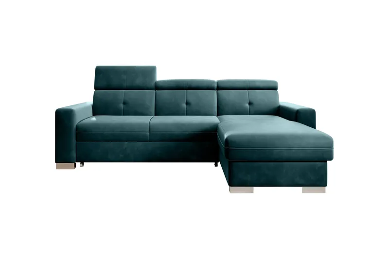 Trent Bäddsoffa m. Divan med Förvaring 3-sits, Mörkgrön