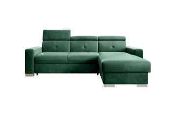 Trent Bäddsoffa m. Divan med Förvaring 3-sits - Mörkgrön - Möbler - Soffa - Bäddsoffa - Bäddsoffa divan