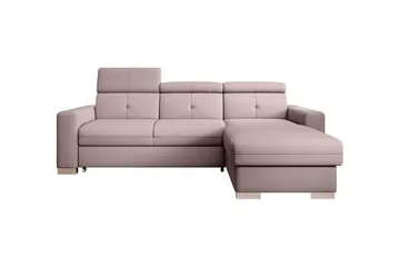 Trent Bäddsoffa m. Divan med Förvaring 3-sits - Rosa - Möbler - Soffa - Bäddsoffa - Bäddsoffa divan