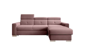 Trent Bäddsoffa m. Divan med Förvaring 3-sits - Rosa - Möbler - Soffa - Bäddsoffa - Bäddsoffa divan