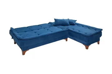 Turso Bäddsoffa med Divan Höger - Blå - Möbler - Soffa - Bäddsoffa - Bäddsoffa divan
