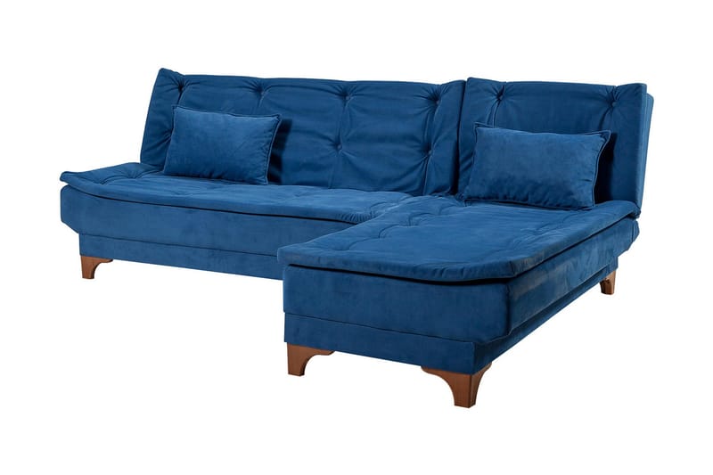 Turso Bäddsoffa med Divan Höger - Blå - Möbler - Soffa - Bäddsoffa - Bäddsoffa divan