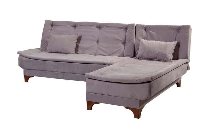 Turso Bäddsoffa med Divan Höger - Grå - Möbler - Soffa - Bäddsoffa - Bäddsoffa divan