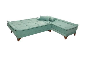 Turso Bäddsoffa med Divan Höger - Grön - Möbler - Soffa - Bäddsoffa - Bäddsoffa divan
