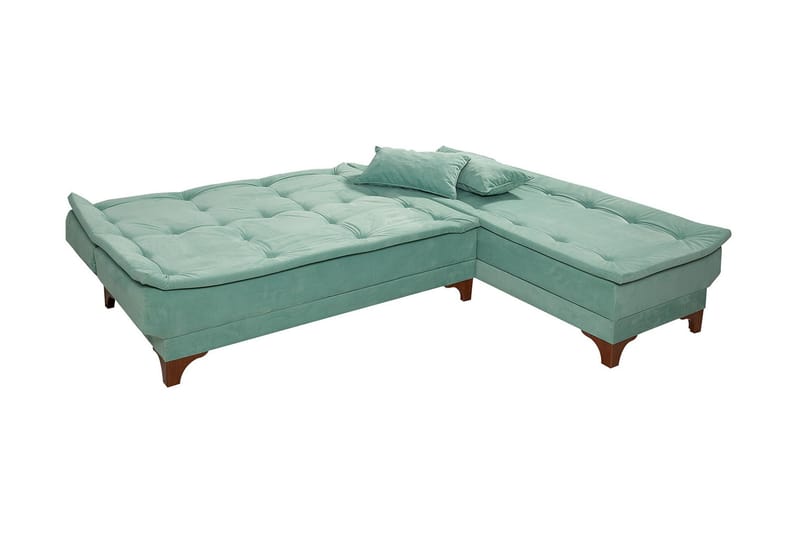 Turso Bäddsoffa med Divan Höger - Grön - Möbler - Soffa - Bäddsoffa - Bäddsoffa divan