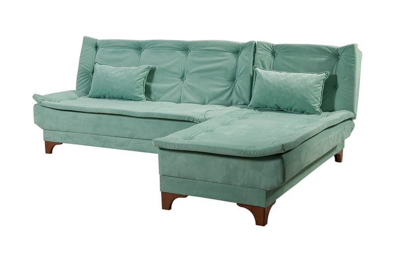 Turso Bäddsoffa med Divan Höger - Grön - Möbler - Soffa - Bäddsoffa - Bäddsoffa divan