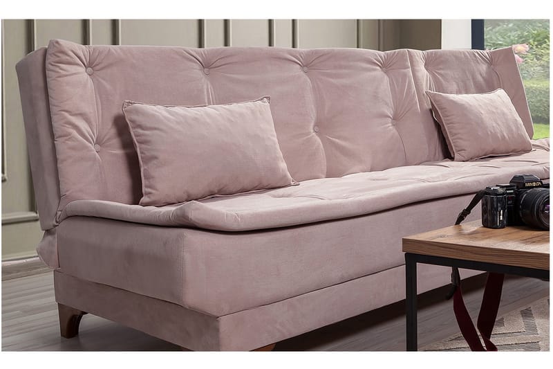 Turso Bäddsoffa med Divan Höger - Ljusbrun - Möbler - Soffa - Bäddsoffa - Bäddsoffa divan