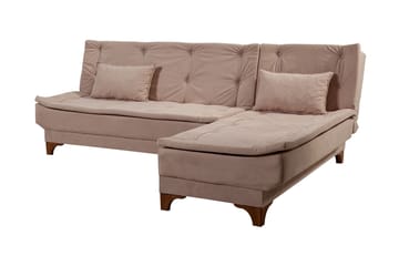 Turso Bäddsoffa med Divan Höger - Ljusbrun - Möbler - Soffa - Bäddsoffa - Bäddsoffa divan