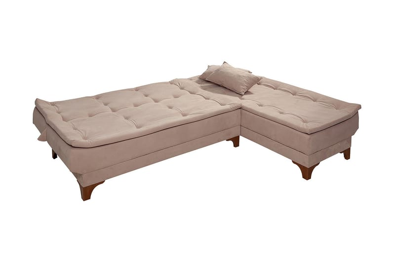 Turso Bäddsoffa med Divan Höger - Ljusbrun - Möbler - Soffa - Bäddsoffa - Bäddsoffa divan