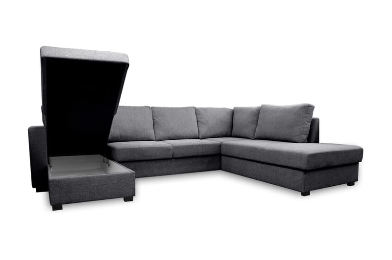 U-Bäddsoffa Achillea Grå - Höger - Möbler - Soffa - Bäddsoffa - Bäddsoffa divan