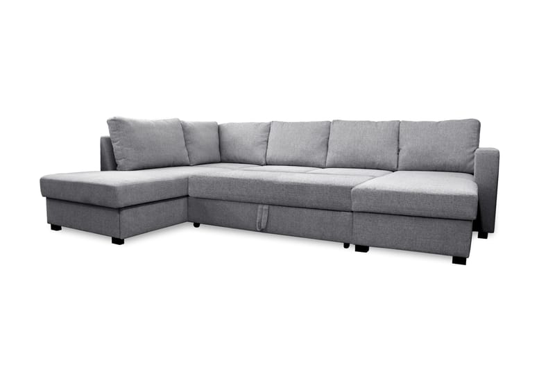 U-Bäddsoffa Achillea Ljusgrå - Vänster - Möbler - Soffa - Bäddsoffa - Bäddsoffa divan