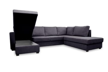U-Bäddsoffa Achillea Mörkgrå - Höger - Möbler - Soffa - Bäddsoffa - Bäddsoffa divan