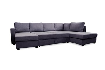 U-Bäddsoffa Achillea Mörkgrå - Höger - Möbler - Soffa - Bäddsoffa - Bäddsoffa divan