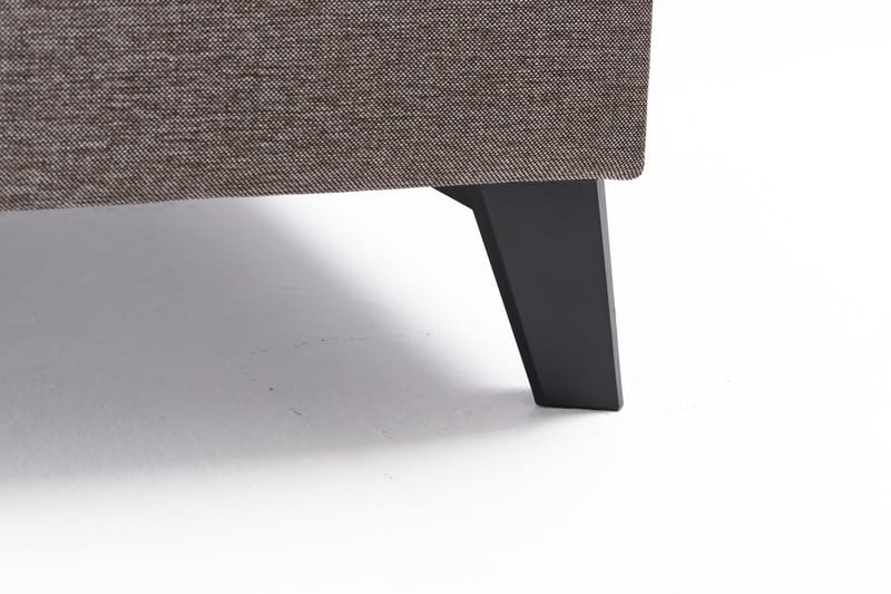 U-bäddsoffa Caripce - Brun/Svart - Möbler - Soffa - Bäddsoffa - Bäddsoffa divan