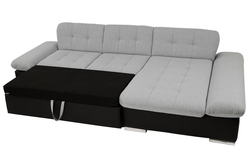 U-Bäddsoffa Malwi 278x162x76 cm - Grå - Möbler - Soffa - Bäddsoffa - Bäddsoffa divan