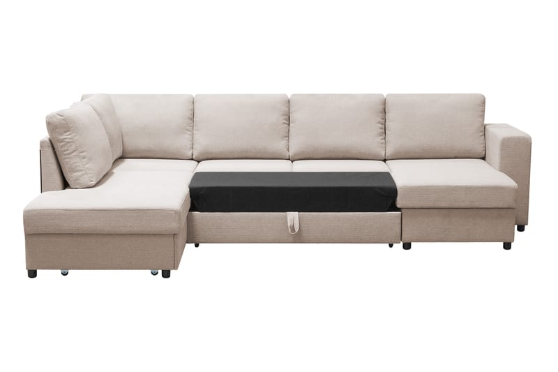 U-Bäddsoffa Mantova Vänster - Beige - Möbler - Soffa - Bäddsoffa - Bäddsoffa divan