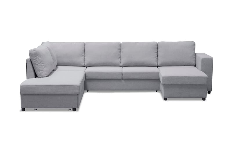 U-Bäddsoffa Mantova Vänster - Ljusgrå - Möbler - Soffa - Bäddsoffa - Bäddsoffa divan