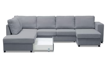 U-Bäddsoffa Mantova Vänster - Ljusgrå - Möbler - Soffa - Bäddsoffa - Bäddsoffa divan