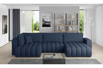 U-bäddsoffa Robstown Divan Höger - Blå - Möbler - Soffa - Bäddsoffa - Bäddsoffa divan